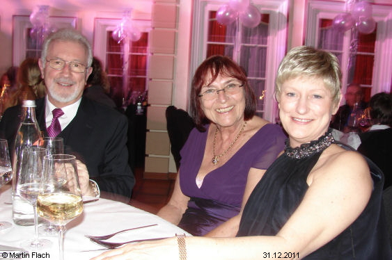 Silvester-Gala mit Papa, Rosi und Tochter Gabi � Martin Flach